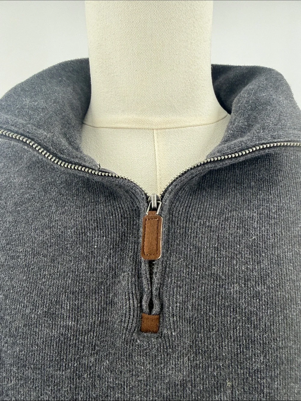 Charcoal Half-Zip Men’s Sweater